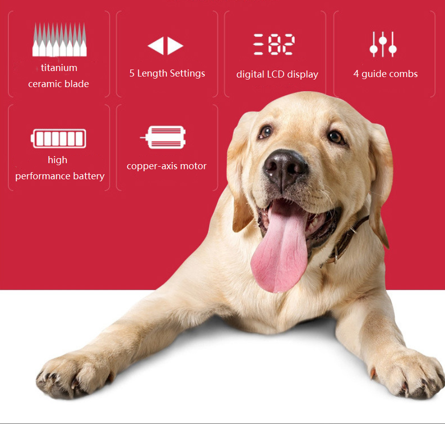 D88 Cordless Pet Grooming Clipper